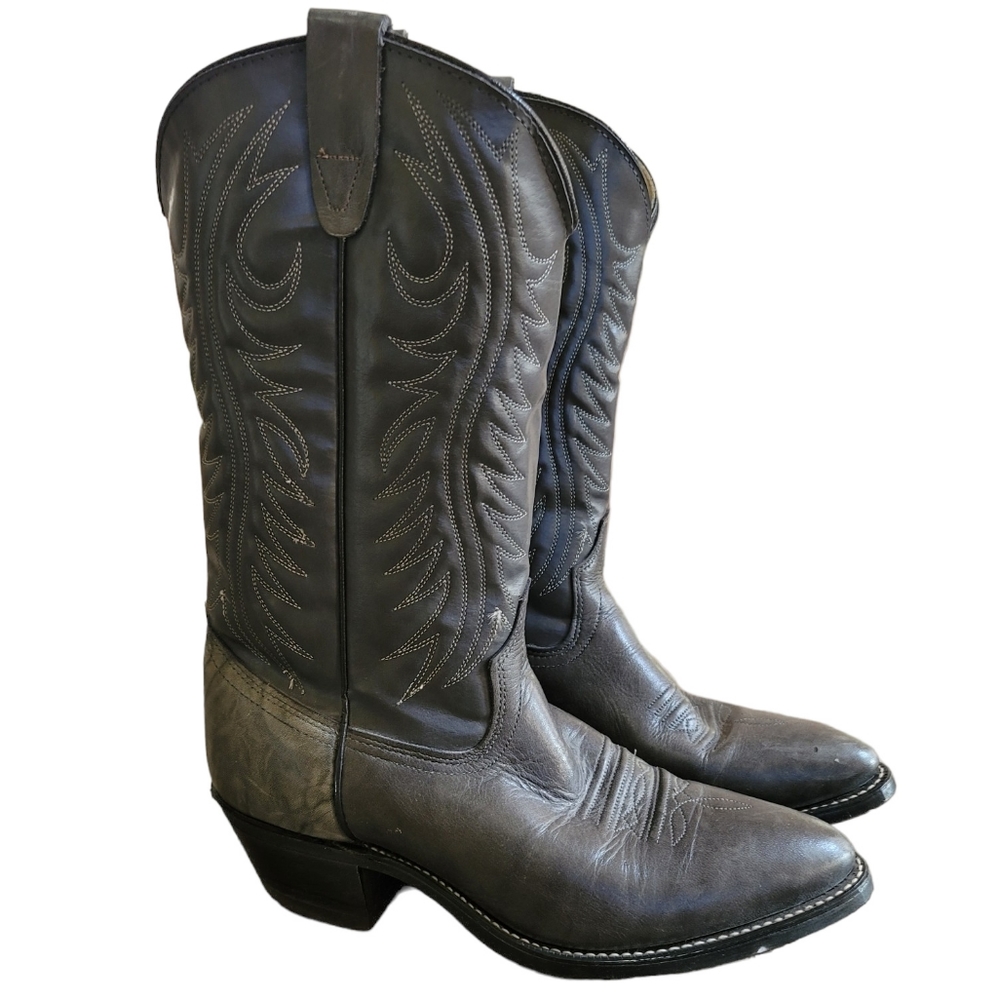 Texas All American Made In Usa Cowboy Boots Leather W… Gem